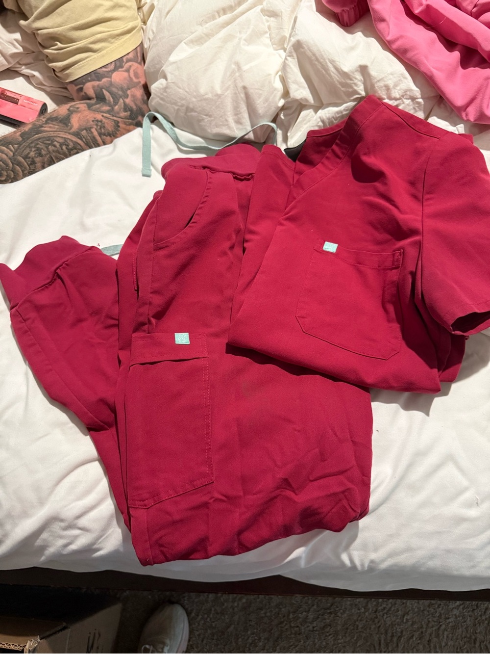 Women's Track Jogger Set in Deep Rose